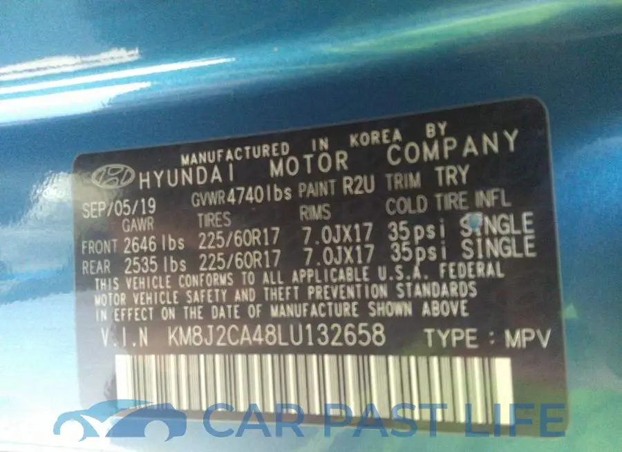 KM8J2CA48LU132658# 9
