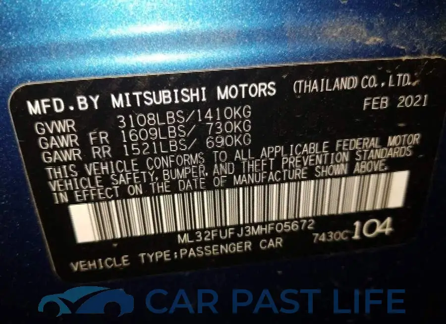 ML32FUFJ3MHF05672# 9