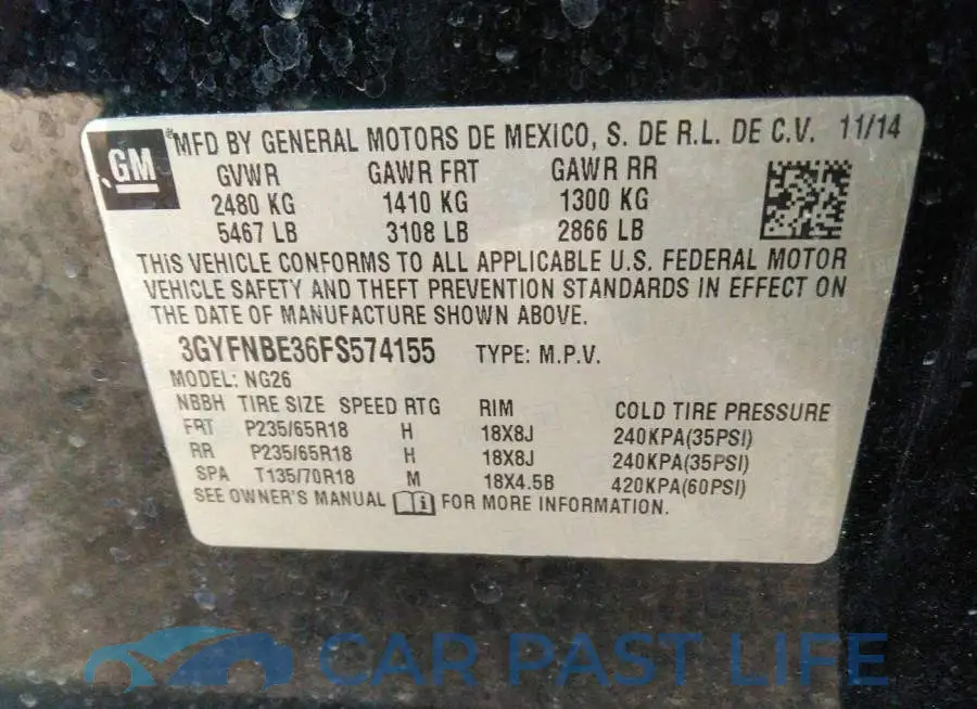 3GYFNBE36FS574155# 9