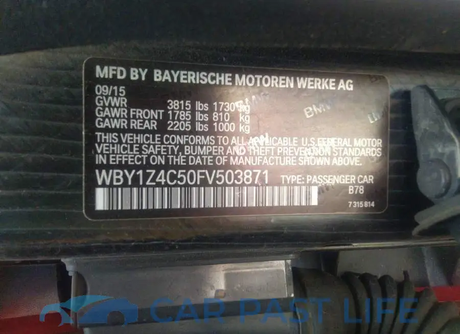 WBY1Z4C50FV503871# 9