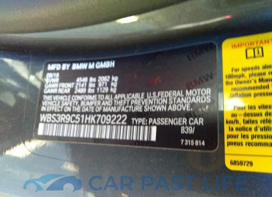 WBS3R9C51HK709222# 9