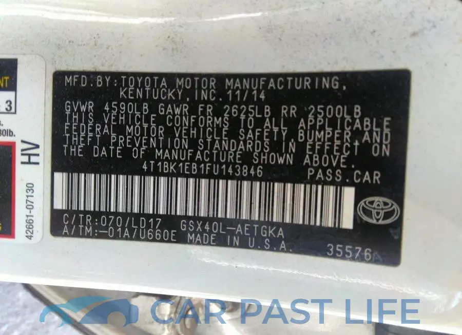 4T1BK1EB1FU143846# 9