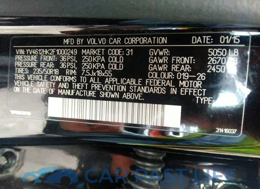 YV4612HK2F1000249# 9