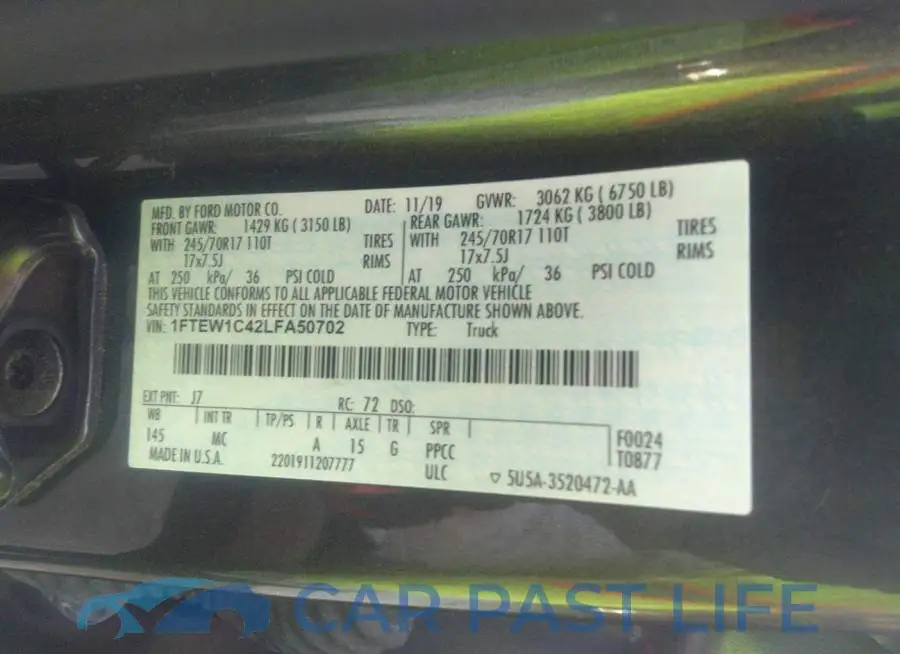 1FTEW1C42LFA50702# 9