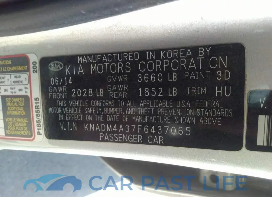 KNADM4A37F6437065# 9