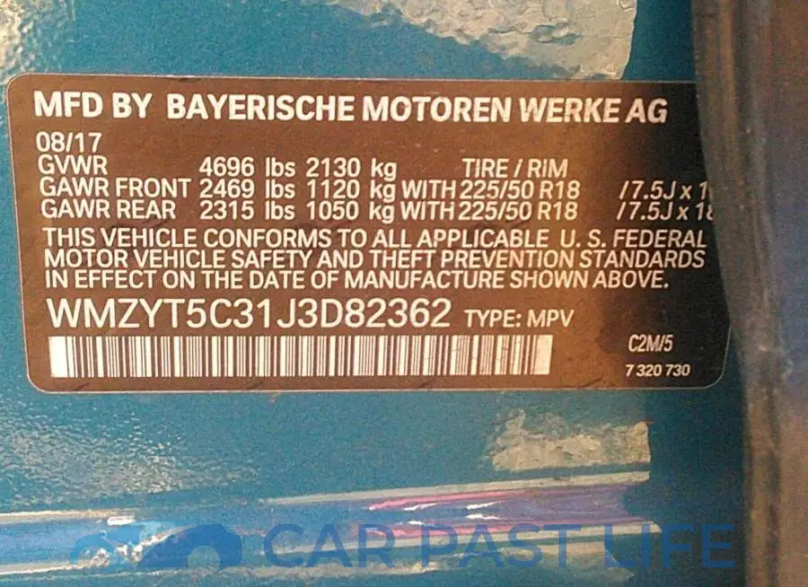 WMZYT5C31J3D82362# 9