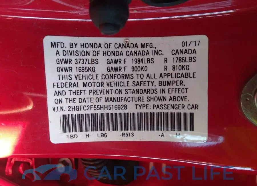 2HGFC2F55HH516928# 9