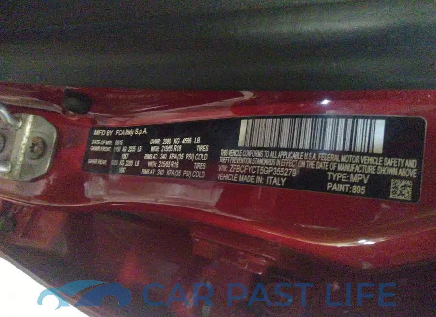 ZFBCFYCT5GP355279# 9