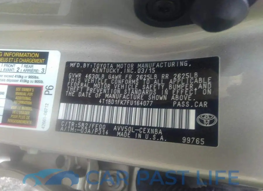 4T1BD1FK7FU164077# 9