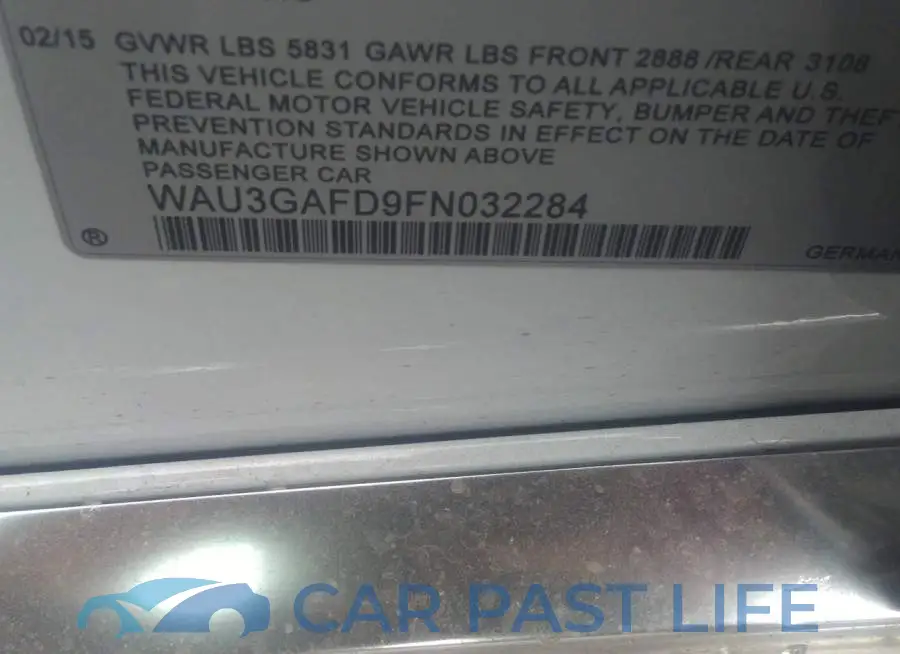 WAU3GAFD9FN032284# 9
