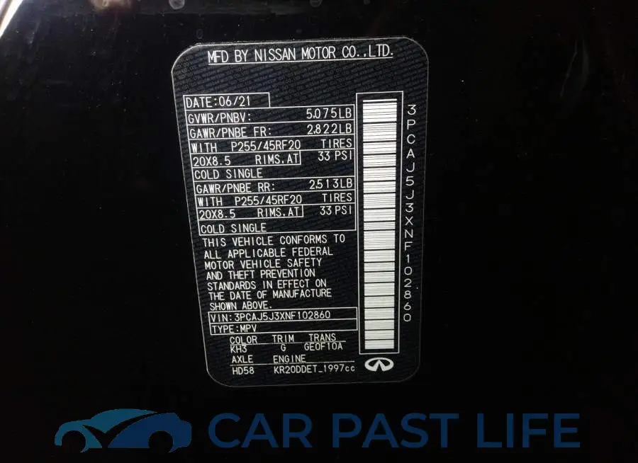 3PCAJ5J3XNF102860# 9