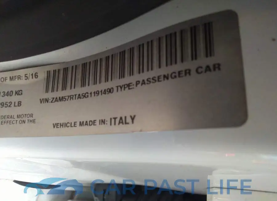 ZAM57RTA5G1191490# 9