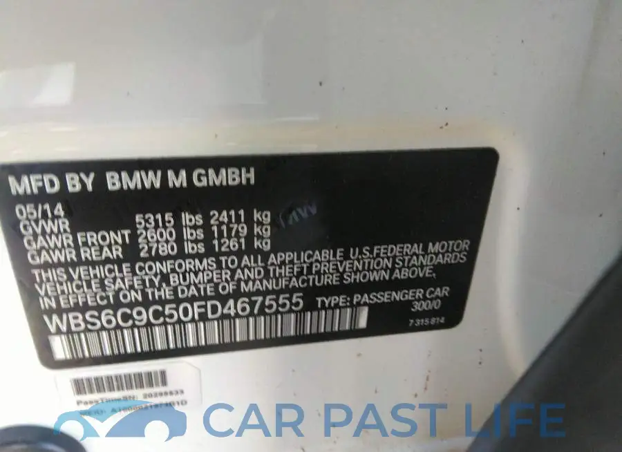 WBS6C9C50FD467555# 9