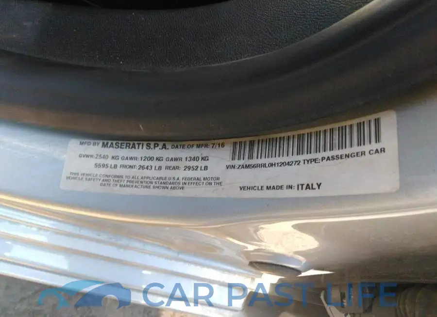 ZAM56RRL0H1204272# 9