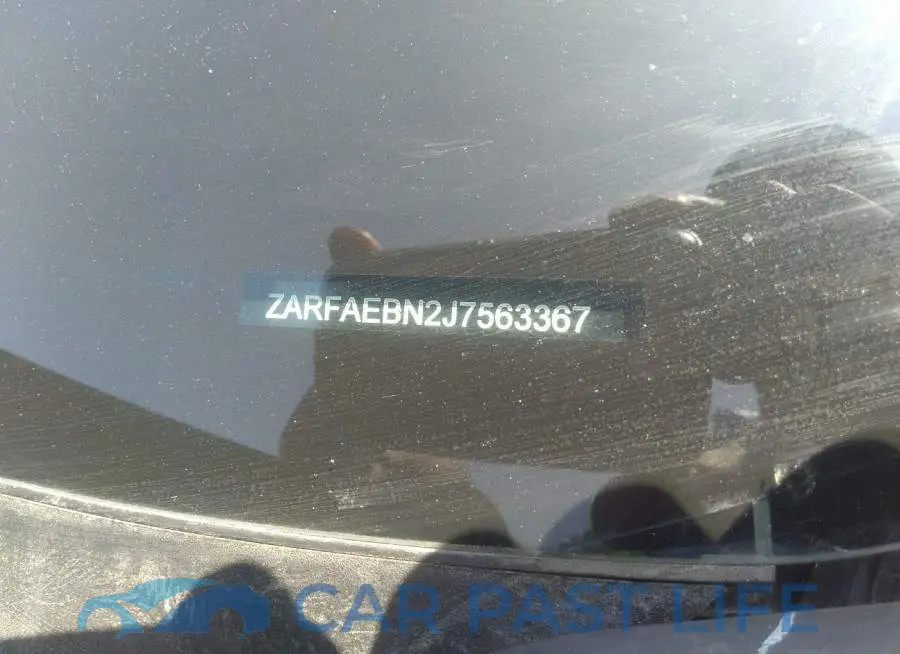 ZARFAEBN2J7563367# 9