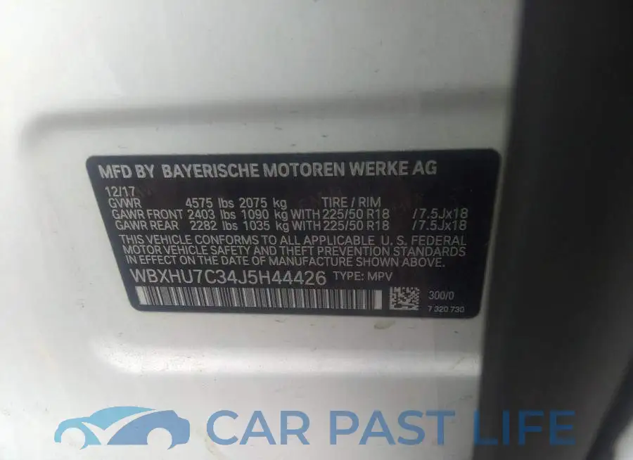 WBXHU7C34J5H44426# 9