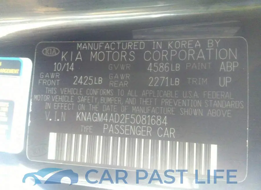 KNAGM4AD2F5081684# 9