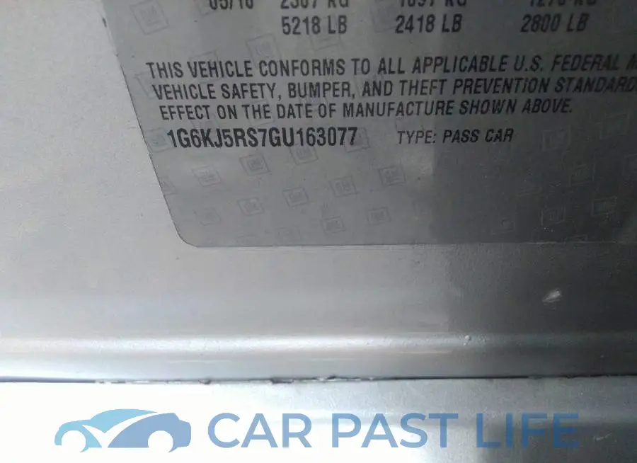 1G6KJ5RS7GU163077# 9