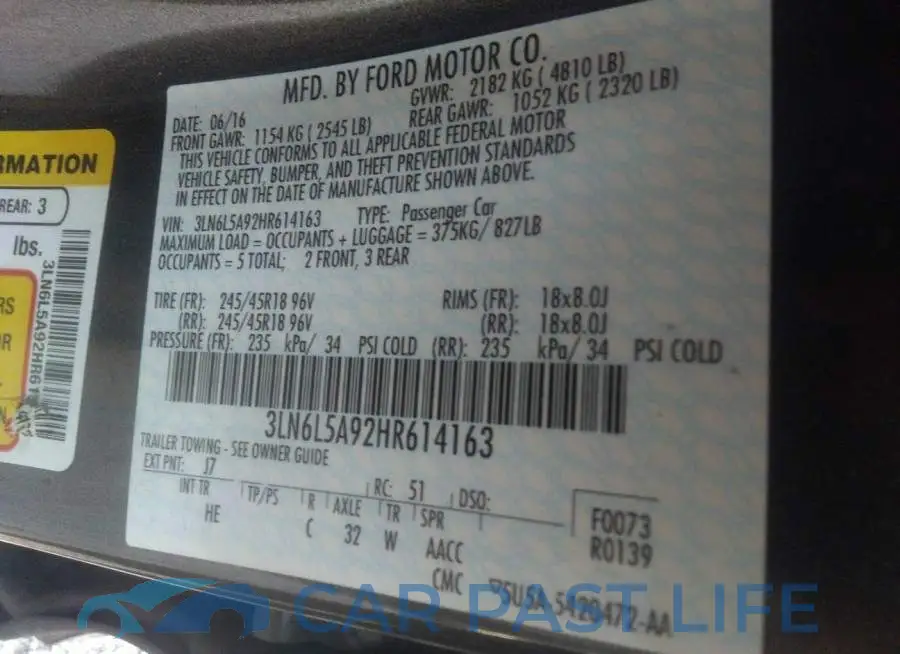 3LN6L5A92HR614163# 9