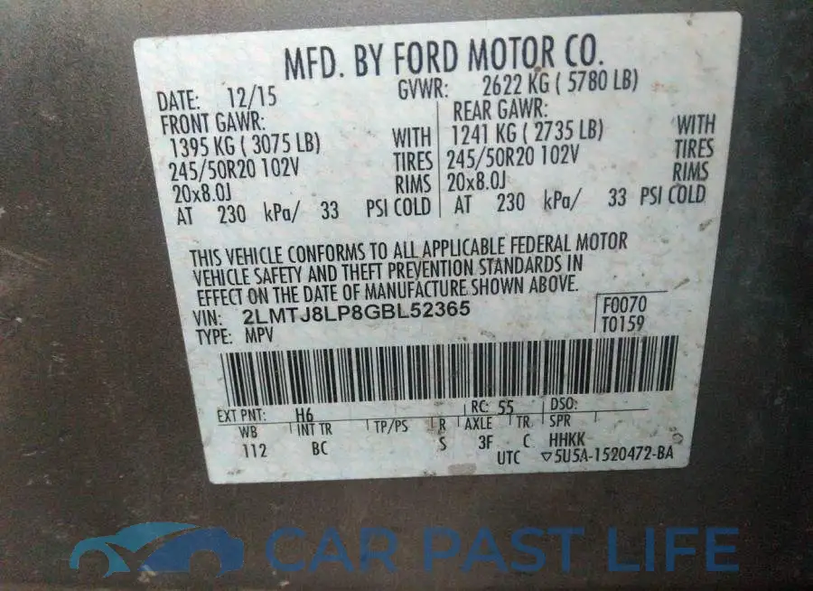 2LMTJ8LP8GBL52365# 9