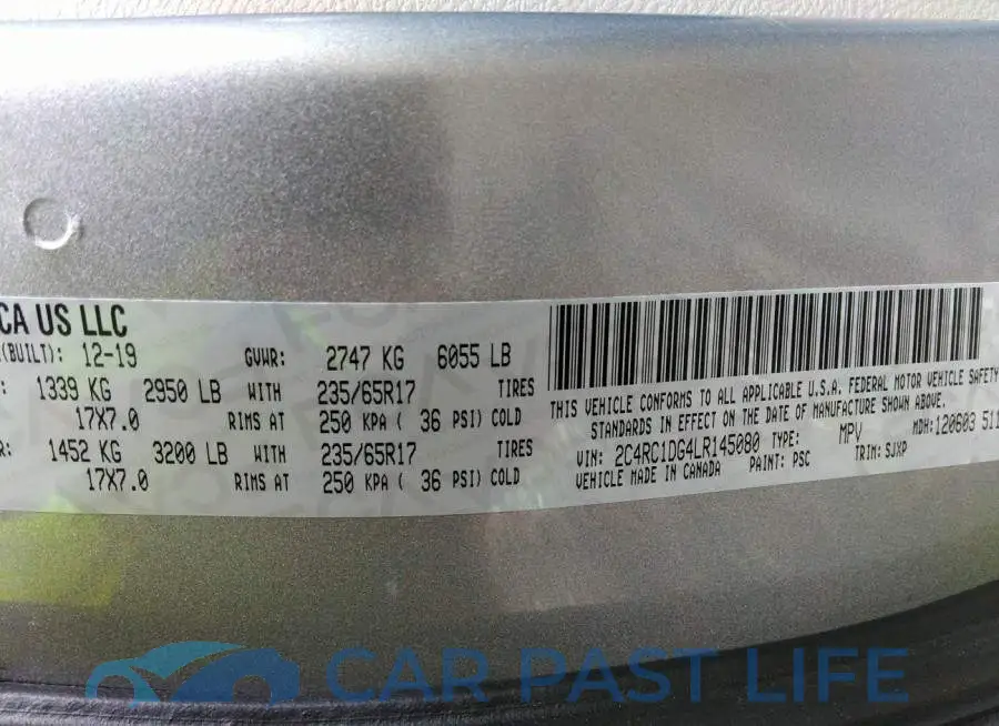 2C4RC1DG4LR145080# 9