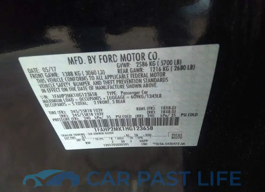 1FAHP2MK1HG123658# 9