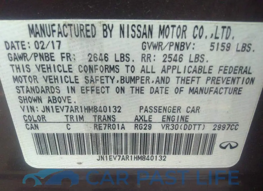 JN1EV7AR1HM840132# 9