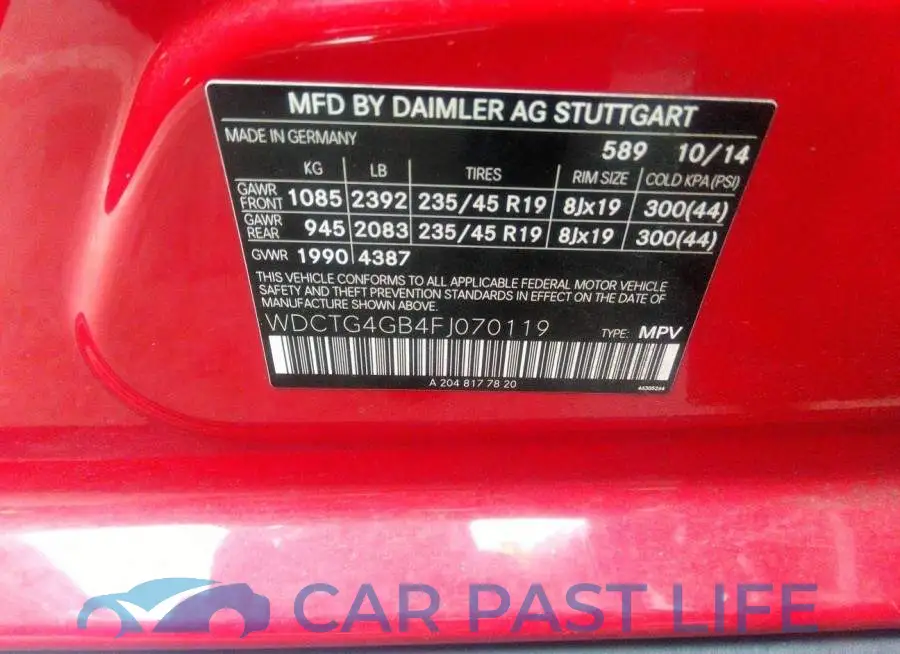 WDCTG4GB4FJ070119# 9
