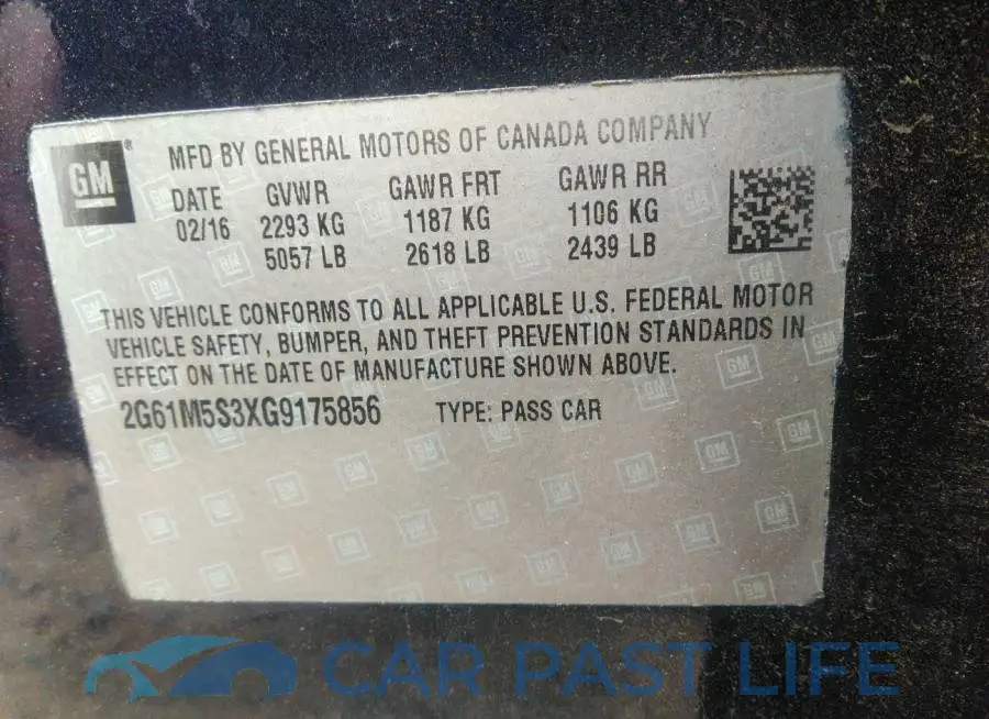 2G61M5S3XG9175856# 9