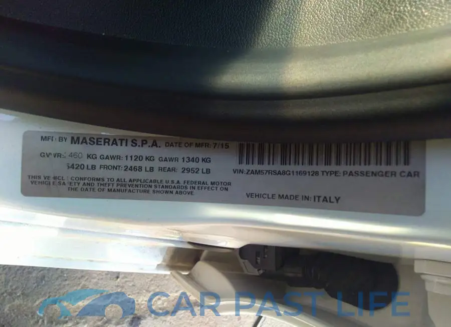 ZAM57RSA8G1169128# 9
