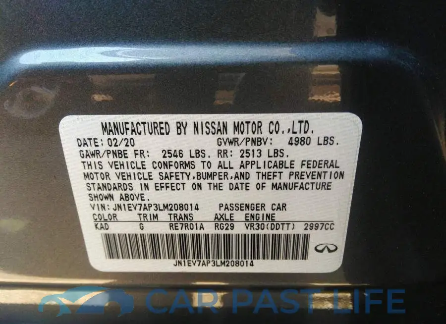 JN1EV7AP3LM208014# 9