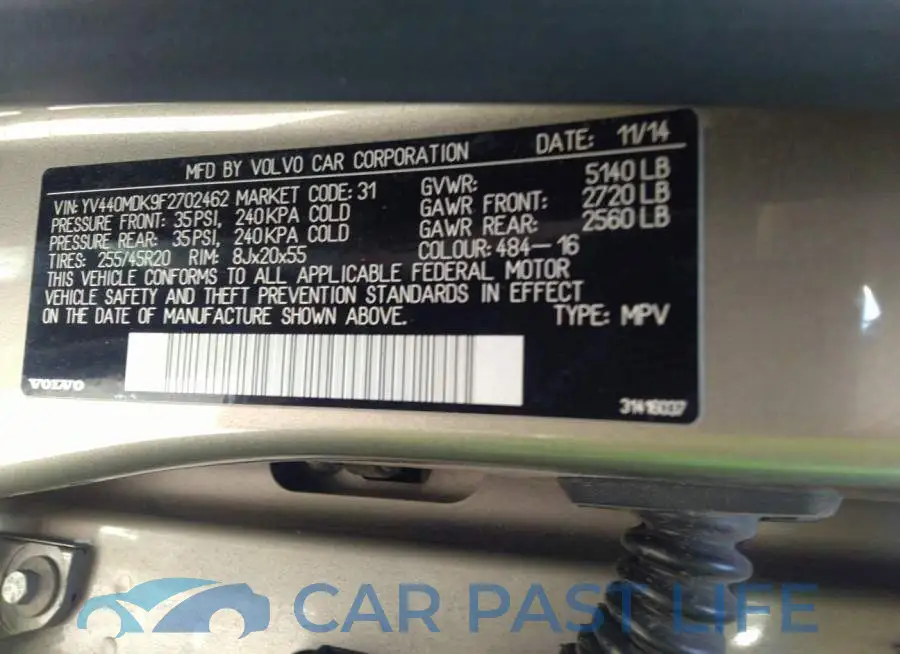 YV440MDK9F2702462# 9