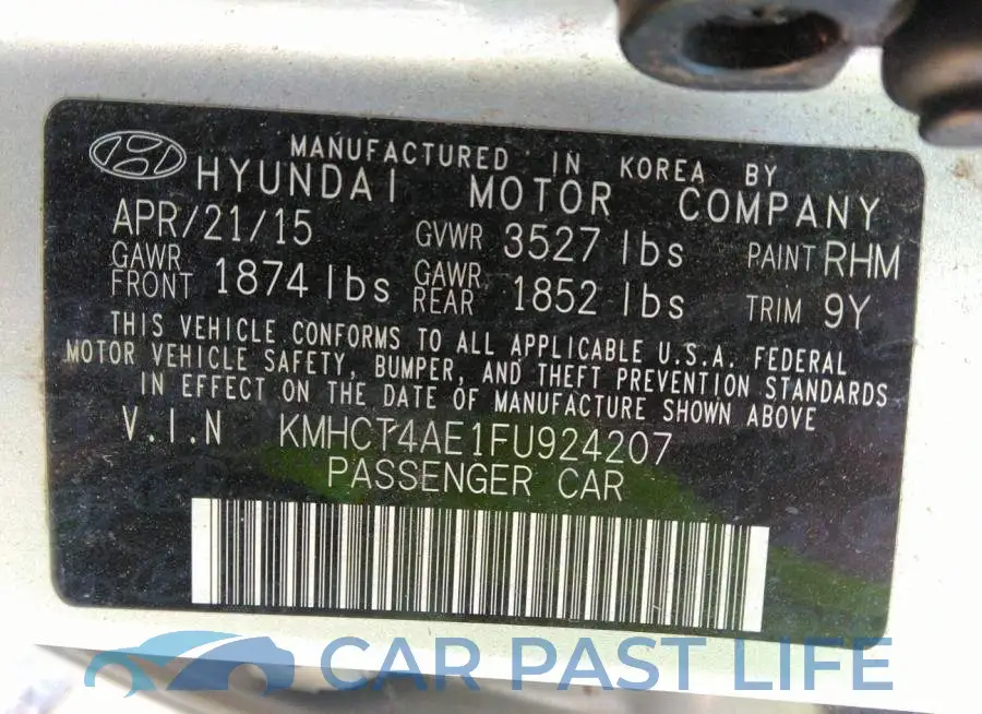 KMHCT4AE1FU924207# 9