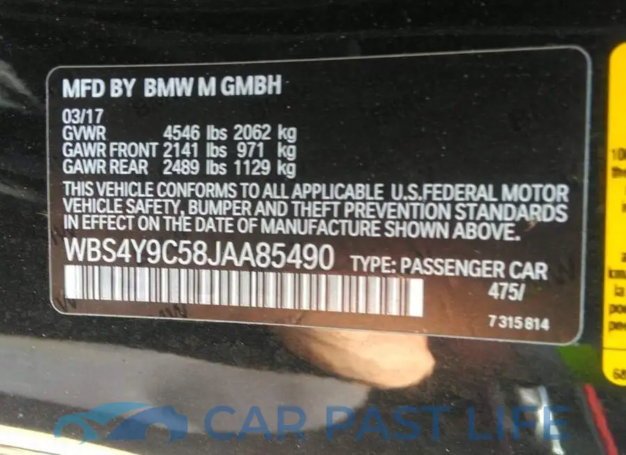 WBS4Y9C58JAA85490# 9