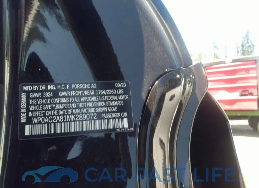 WP0AC2A81MK289072# 9