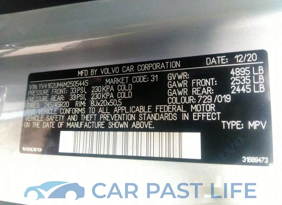YV4162UM4M2505445# 9