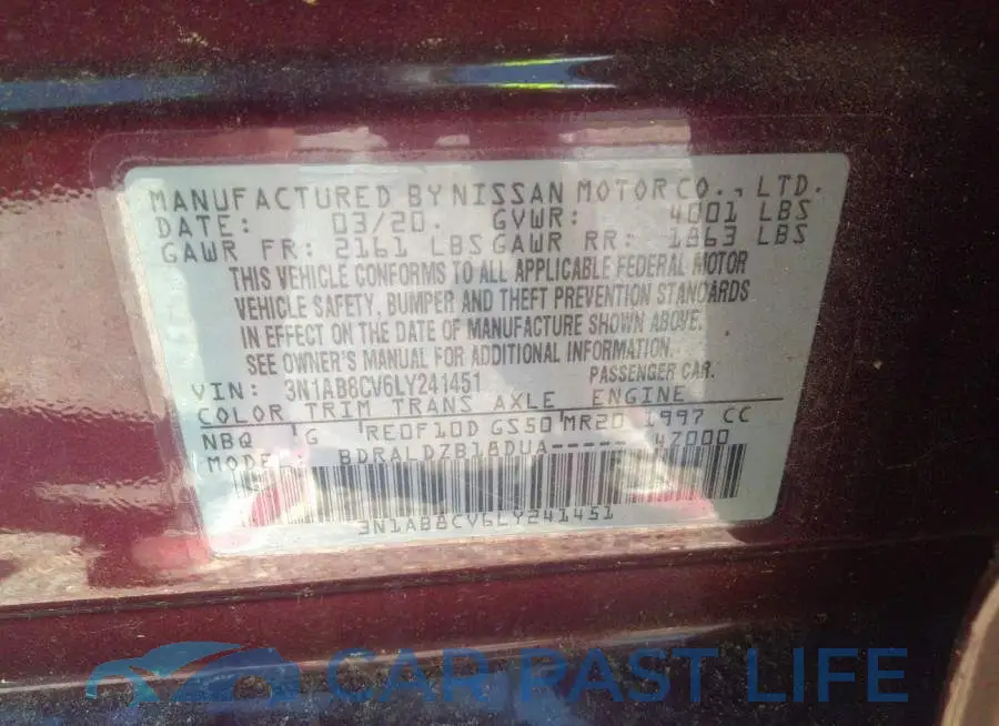 3N1AB8CV6LY241451# 9