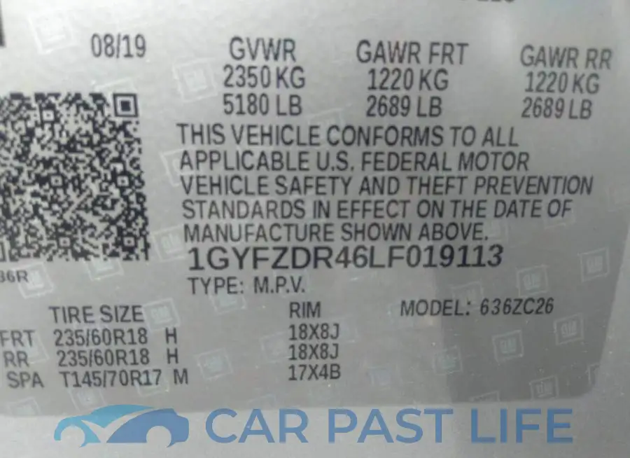 1GYFZDR46LF019113# 9