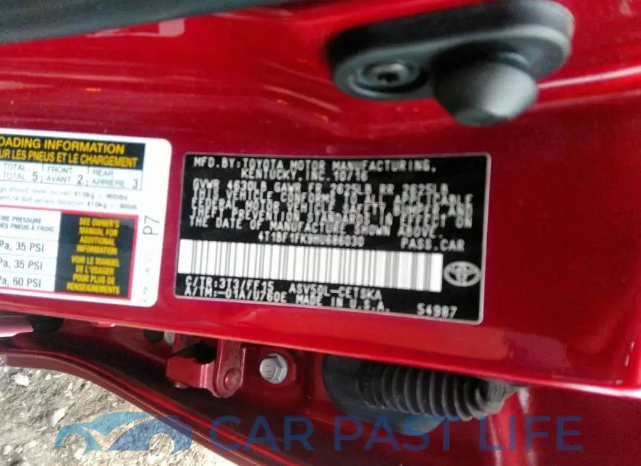 4T1BF1FK9HU686030# 9