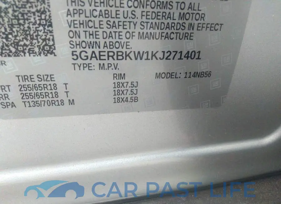 5GAERBKW1KJ271401# 9