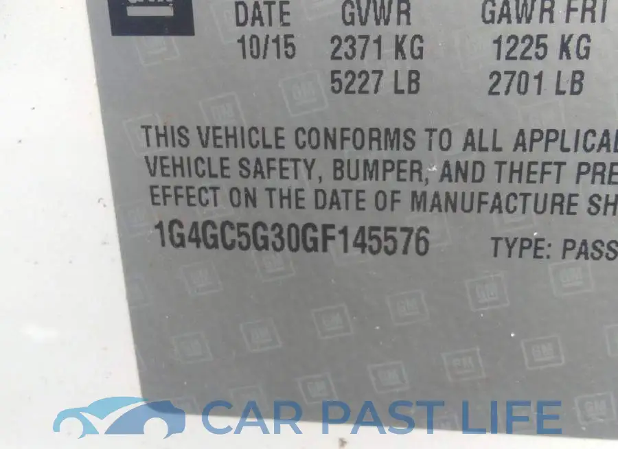 1G4GC5G30GF145576# 9