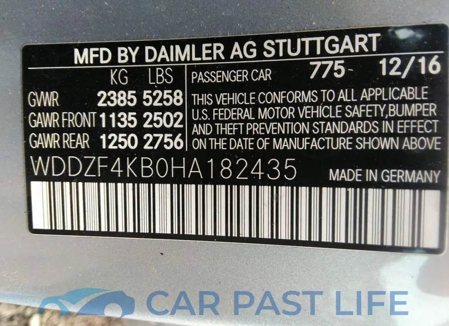 WDDZF4KB0HA182435# 9