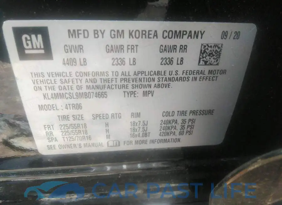 KL4MMCSL9MB074665# 9