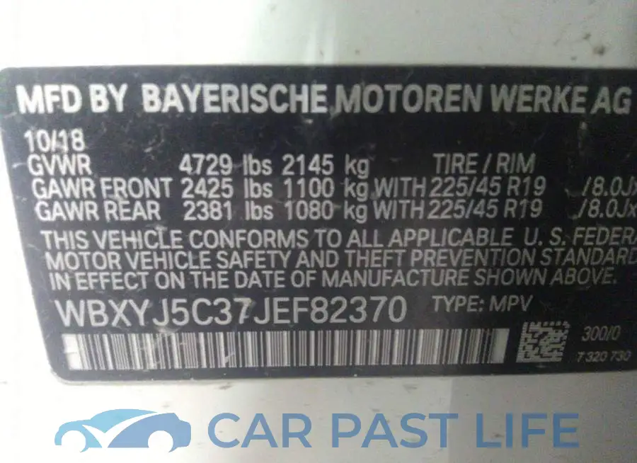 WBXYJ5C37JEF82370# 9