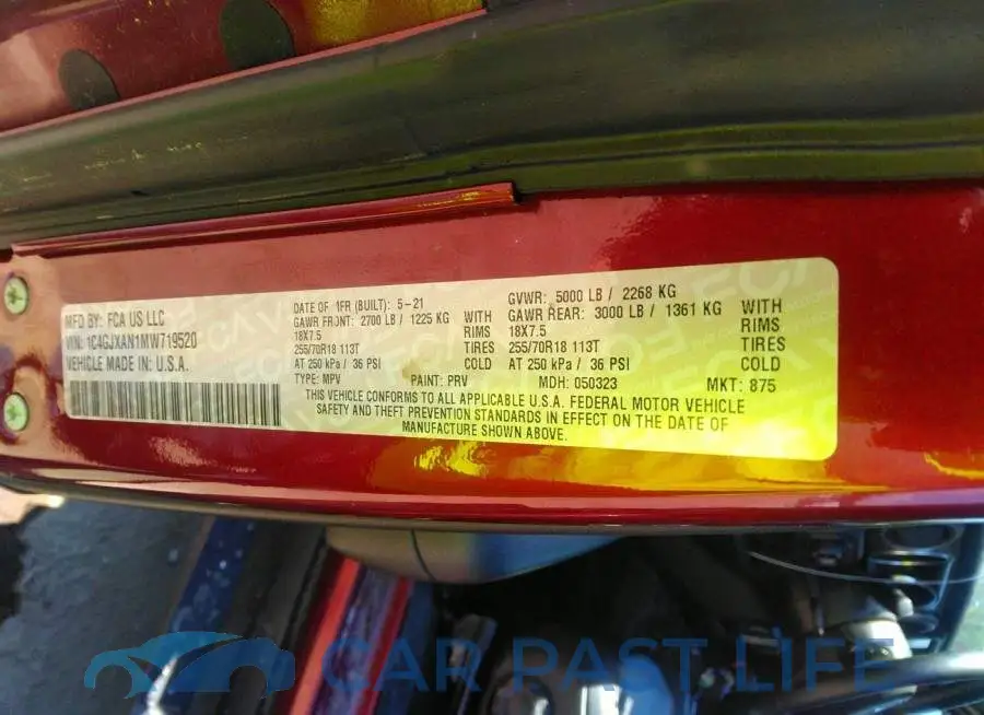 1C4GJXAN1MW719520# 9