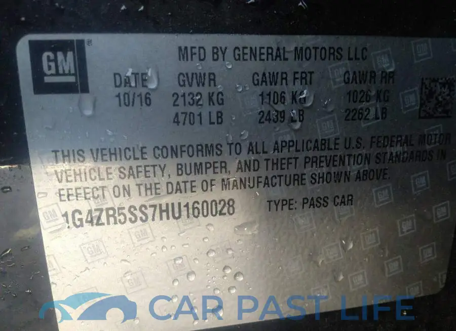 1G4ZR5SS7HU160028# 9