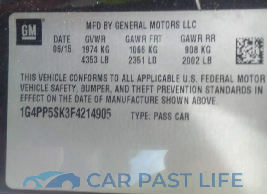 1G4PP5SK3F4214905# 9