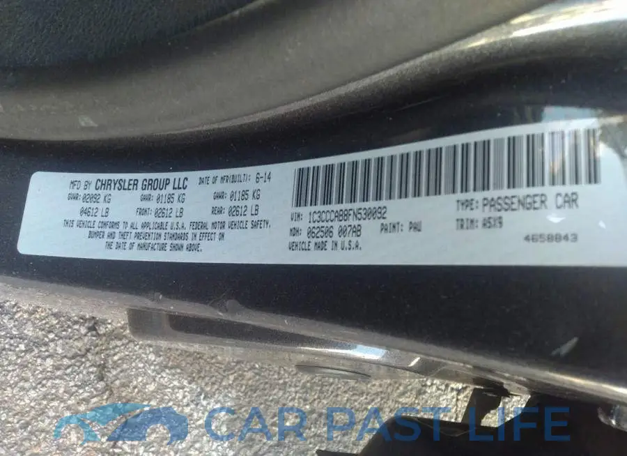 1C3CCCAB8FN530092# 9
