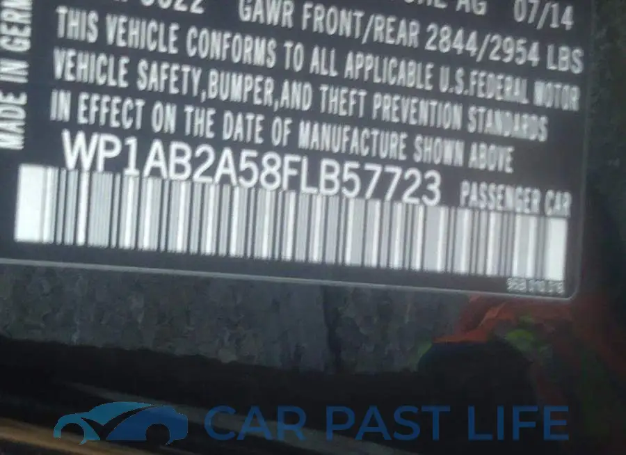 WP1AB2A58FLB57723# 9