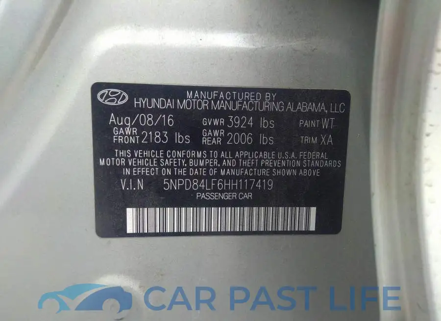 5NPD84LF6HH117419# 9
